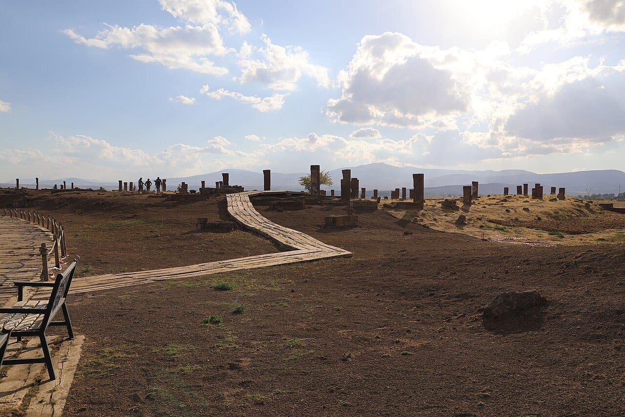 Ahlat Seljuk Cemetery: the gravestones are carved from local ignimbrite (Ahlat stone)