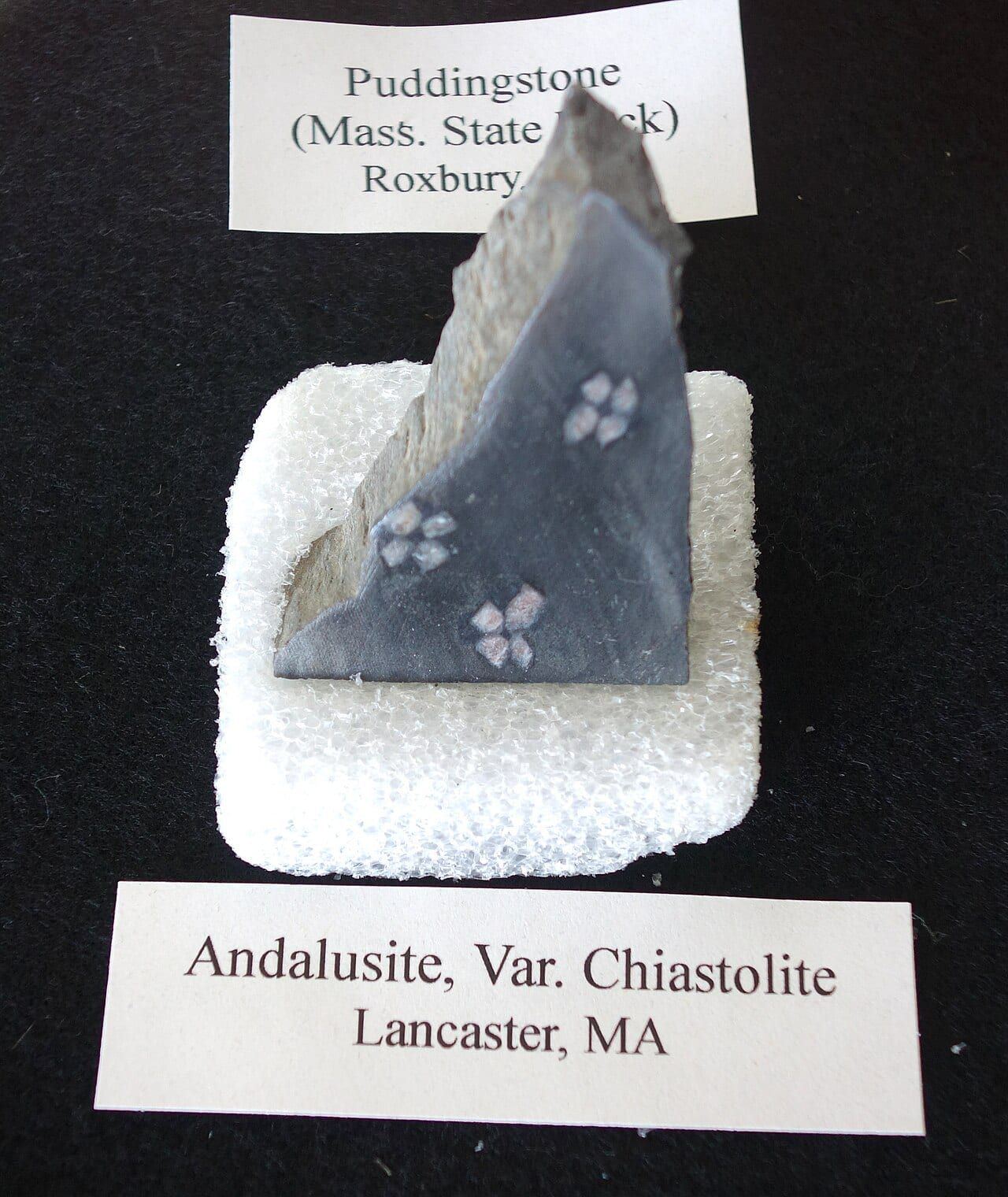 Chiastolite specimen (2)