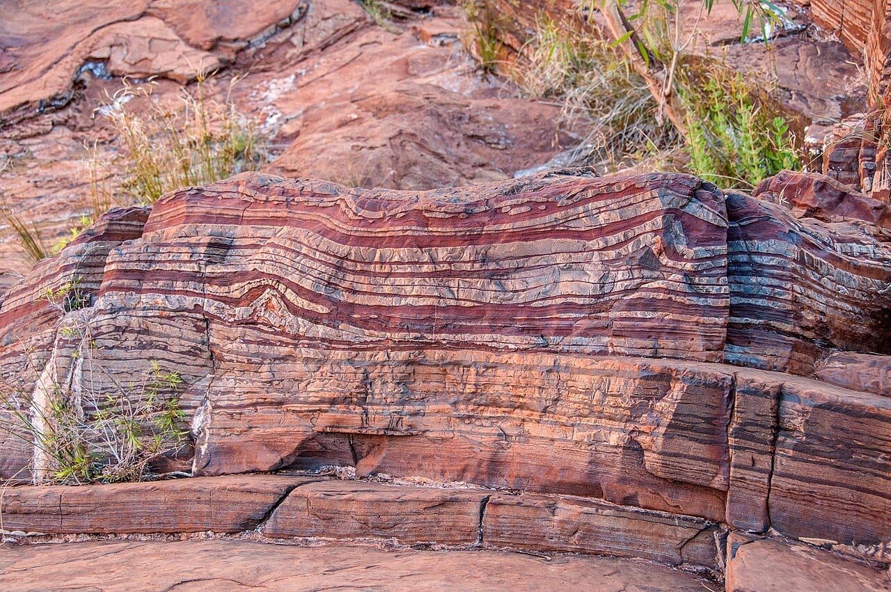 Banded iron formation specimen