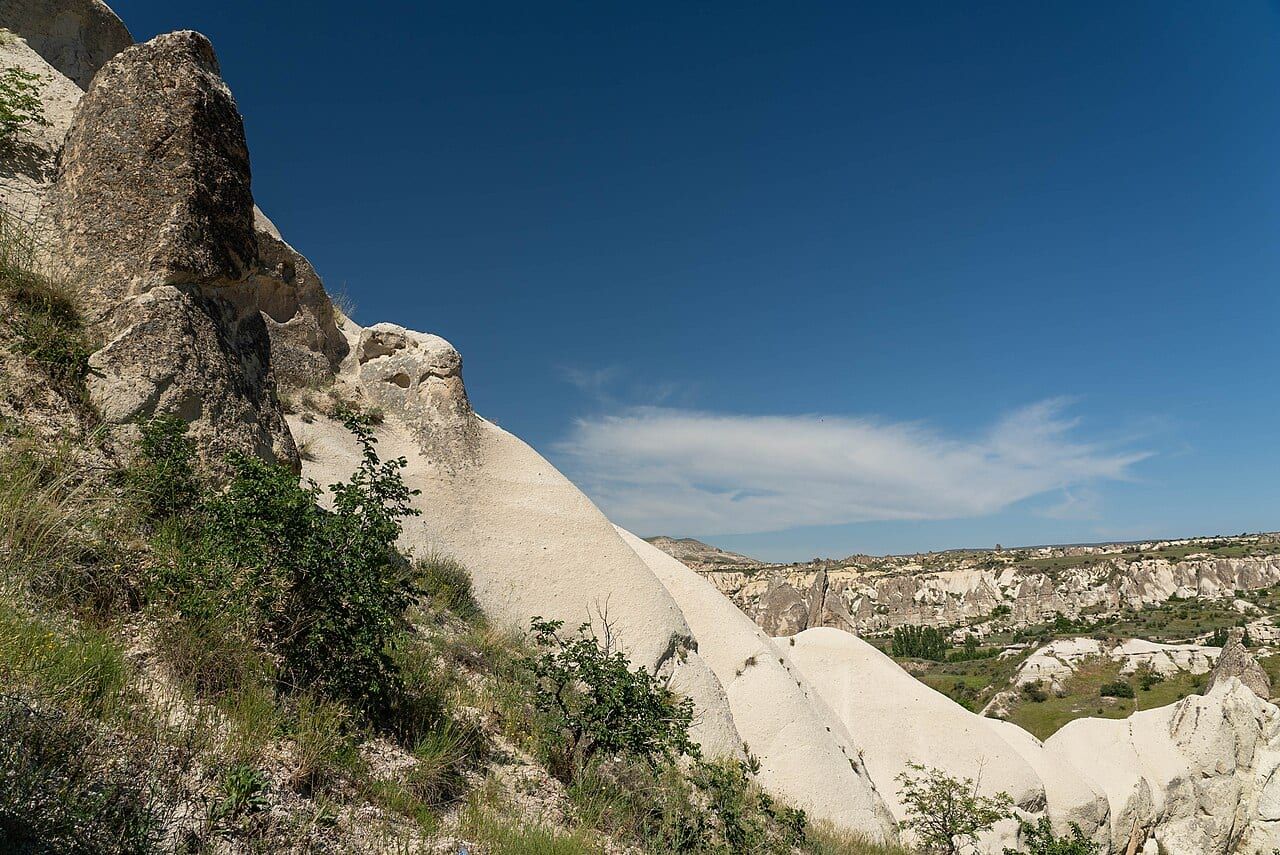 Fairy chimneys of Cappadocia, carved by erosion of soft volcanic tuff