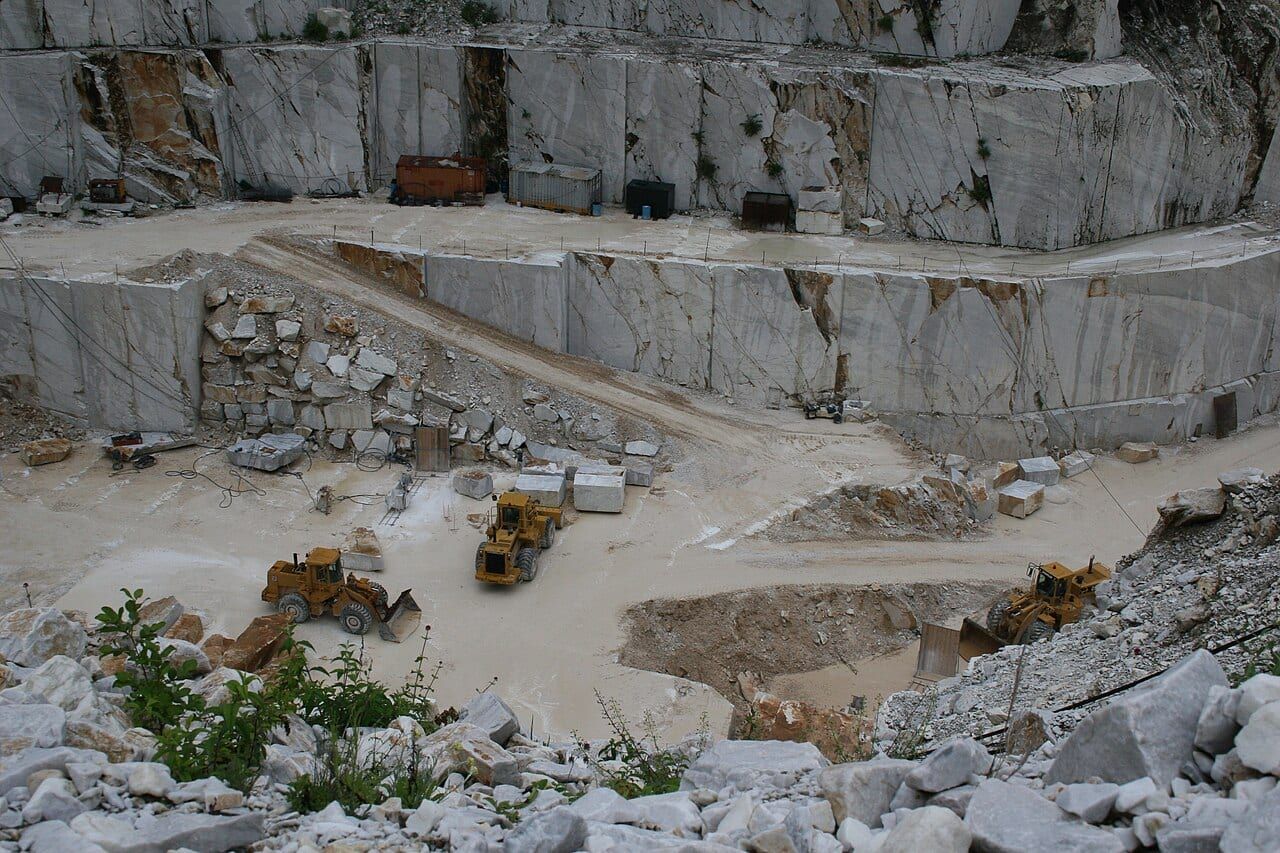 A marble quarry near Carrara