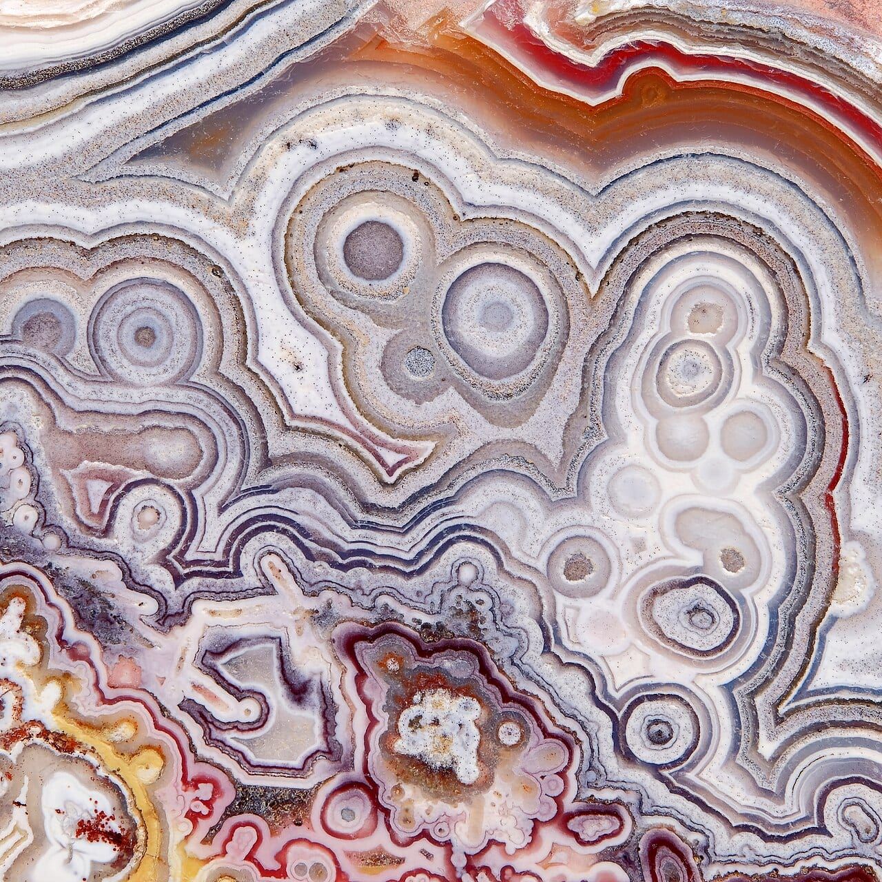 Crazy lace agate specimen (2)