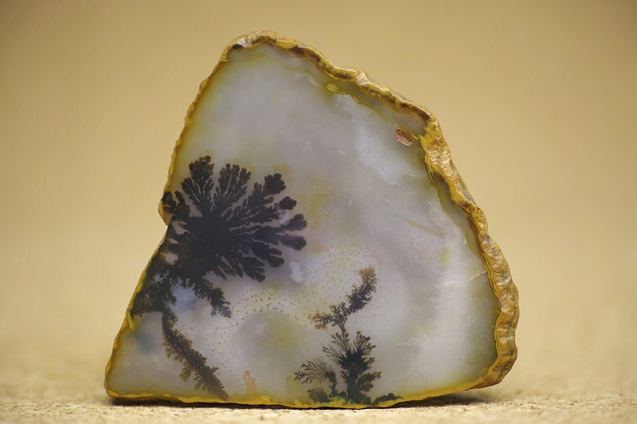 Dendritic agate specimen