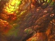 Fire agate specimen
