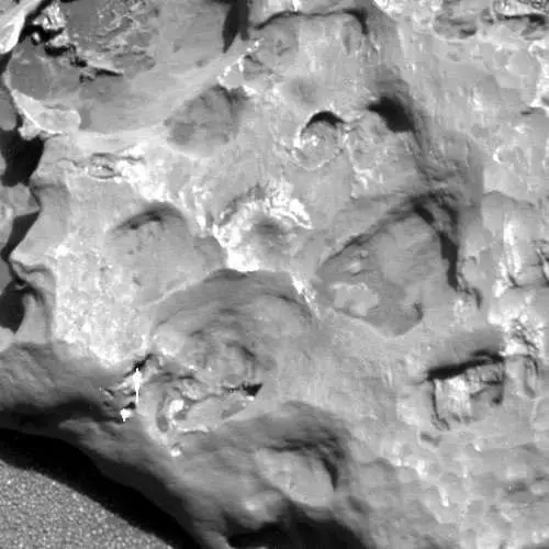 Heat Shield Rock in a close-up from Opportunity's panoramic camera