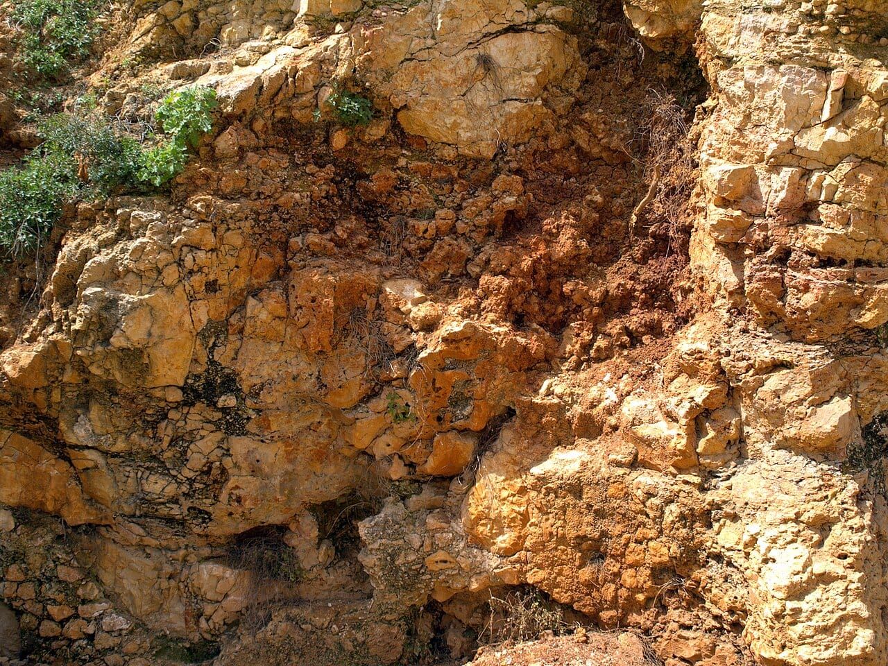 Jerusalem stone (meleke) in the rough in the Old City of Jerusalem