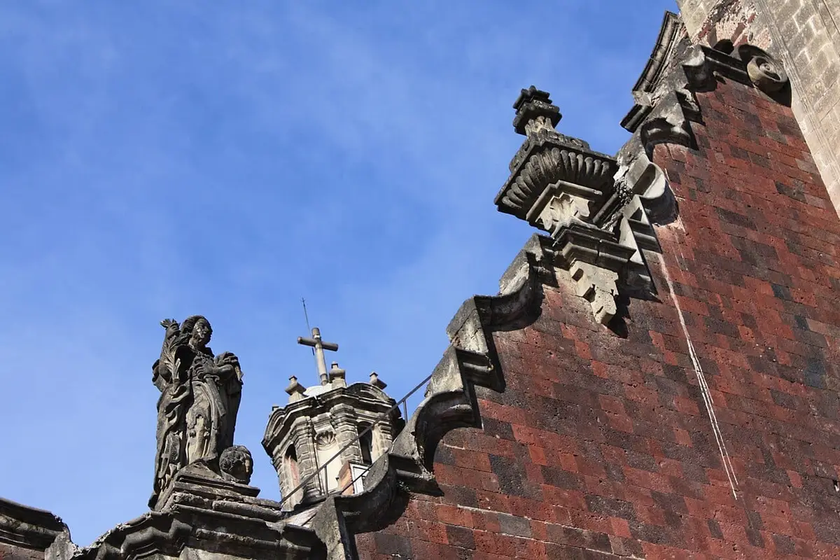 Tezontle facing on the Metropolitan Cathedral of Mexico City